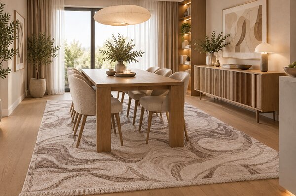 Koberec Benita 504 D.BEIGE/CREAM rozmery koberec: 133x190 cm