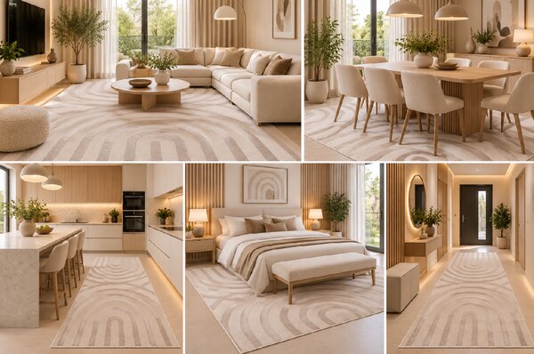 Koberec Flora 51001/D9TW rozmery koberec: 67x120 cm