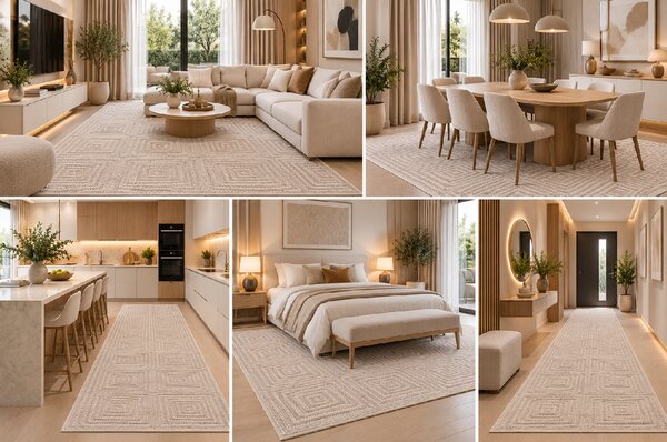 Koberec Flora 50019/D9TD rozmery koberec: 67x120 cm