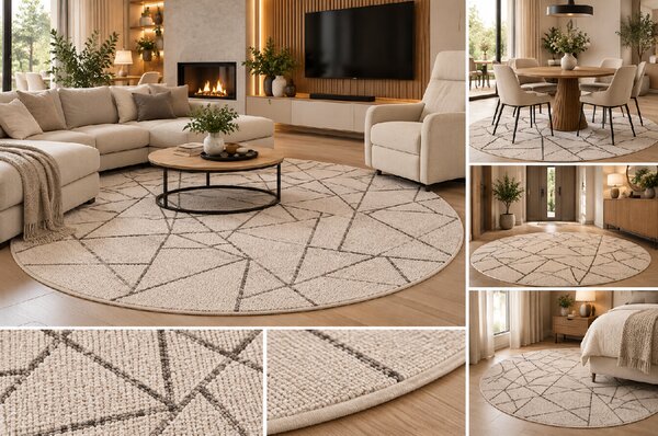 Koberec Jeans (In/Outdoor) 19217/P19-K rozmery koberec: 140x140 cm