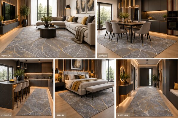 Koberec Diamond K4424G GOLD/GOLD Nicole rozmery koberec: 120x170 cm