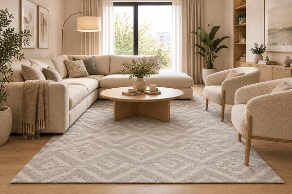 Koberec Boho 638 BEIGE/CREAM rozmery koberec: 60x100 cm