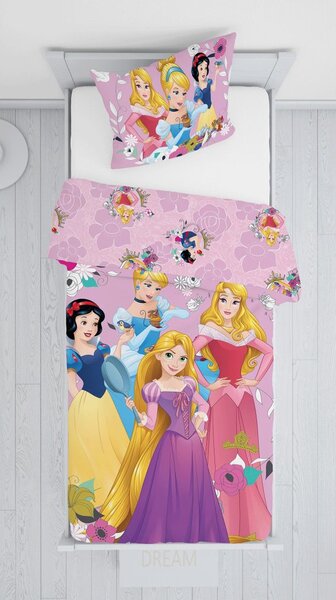 Jerry Fabrics Obliečky Princezné - Princezné | 140 x 200 cm / 70 x 90 cm