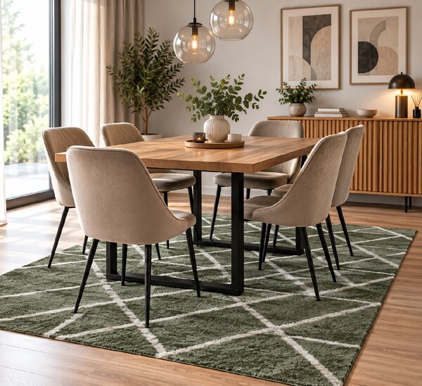 Koberec Boho 659 GREEN/CREAM rozmery koberec: 60x100 cm