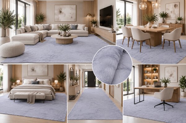 Koberec Plush SILVER rozmery koberec: 60x100 cm