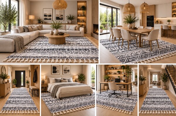 Koberec London 9010 GREY rozmery koberec: 160x230 cm