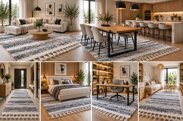 Koberec London 540 GREY rozmery koberec: 120x170 cm