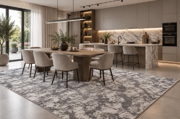 Koberec Rabbit New Cawy GREY/SILVER rozmery koberec: 80x140 cm