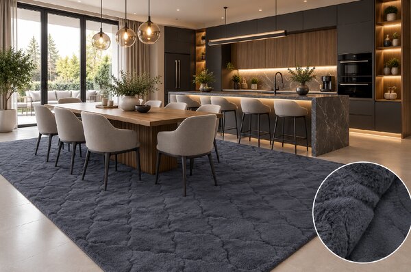 Koberec Rabbit 3D 03 NAVY BLUE rozmery koberec: 60x100 cm