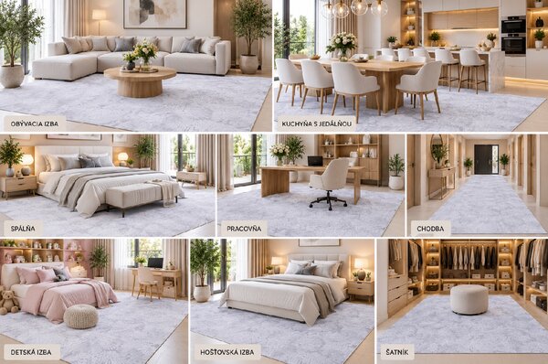 Koberec Milky CREAM rozmery koberec: 60x100 cm