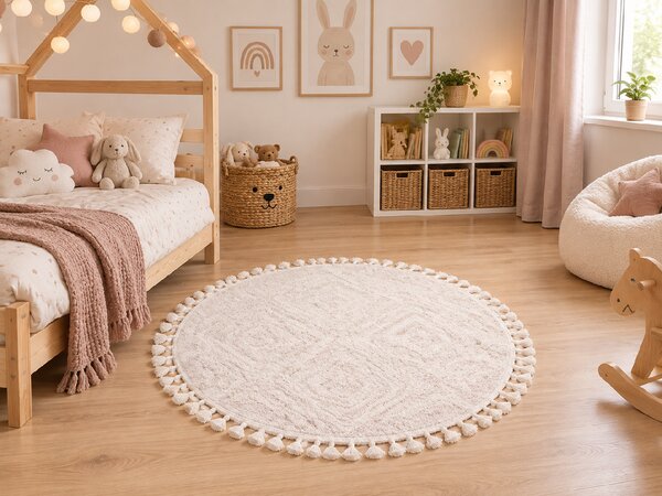 Koberec Berber 7061 IVORY-K rozmery koberec: 120x120 cm