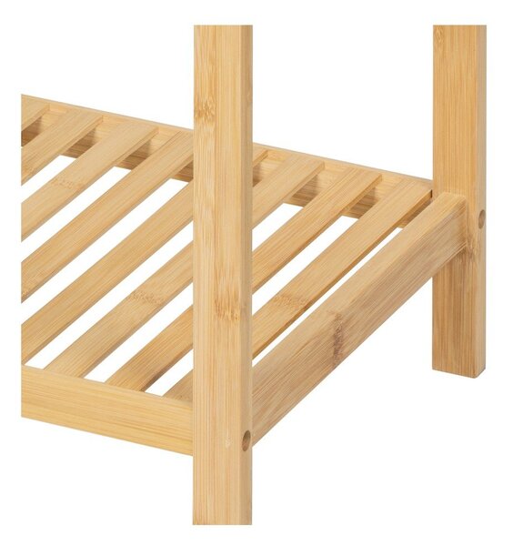 Bambusový kúpeľňový regál v prírodnej farbe 37x110 cm Skaren – Essentials