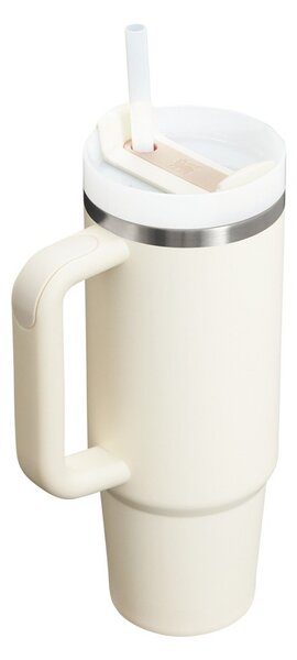 Krémovobiela termoska so slamkou z nehrdzavejúcej ocele 890 ml Quencher H2.O FlowState™ Tumbler Cream 2.0 – Stanley