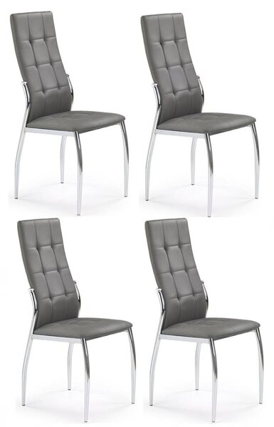 Halmar Jedálenské stoličky K209, sada 4 ks - šedá