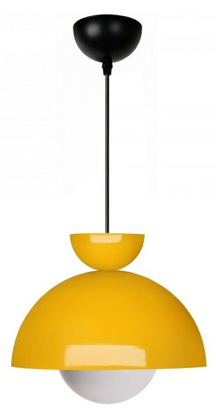 Žlté závesné svietidlo s kovovým tienidlom ø 25 cm Arta – Opviq lights