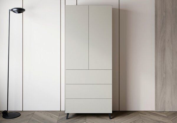 VYSOKÁ KOMODA, kašmírová, 70/170/39 cm P & B - Komody, Online Only