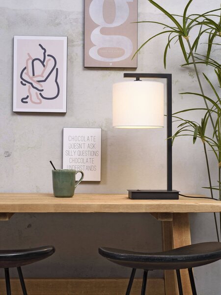 MUZZA STOLNÁ LAMPA BOSTON BIELA
