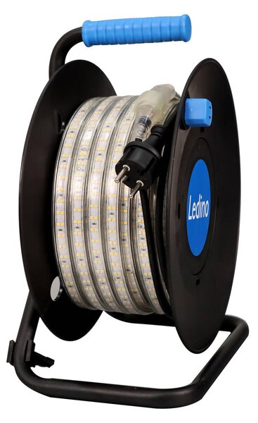 LED pásik Wickede 25 m káblový bubon, 300W, IP65, Jasné / priehľadné, Chodba, Plast