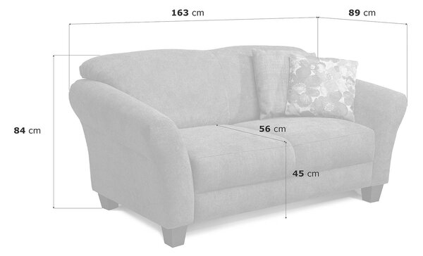 DVOJMIESTNA POHOVKA, textil, taupe Sit & More - Sedačky, Online Only