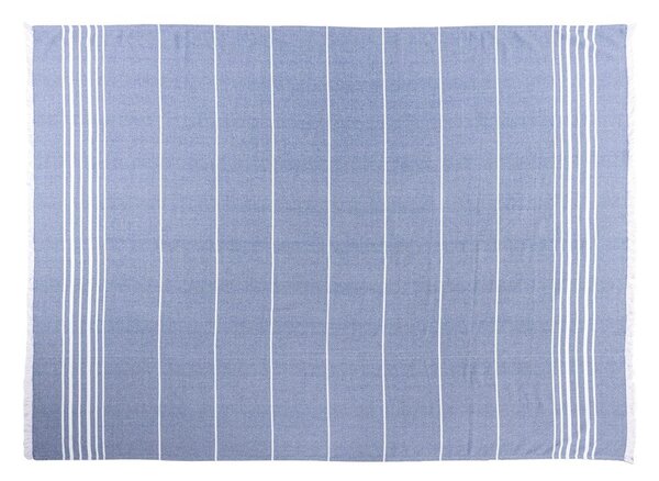 Modrá bavlnená deka 150x200 cm Solene – Tiseco Home Studio