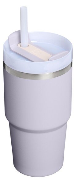 Termoska so slamkou z nehrdzavejúcej ocele v levanduľovej farbe 600 ml Quencher H2.O FlowState™ Tumbler Purple Dust – Stanley