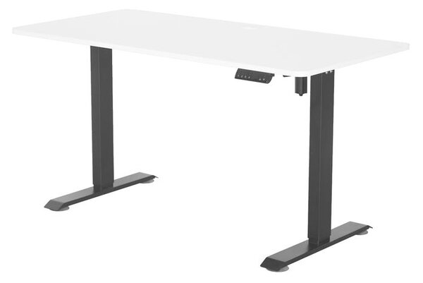 Písací stôl NESTOR biela/čierna