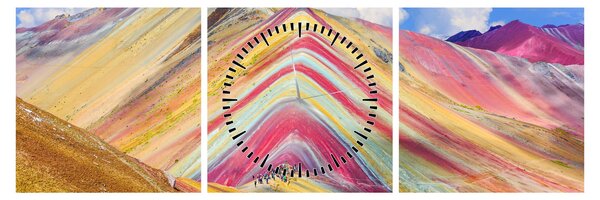 Obraz - Peru, Peru (s hodinami) (90x30 cm)