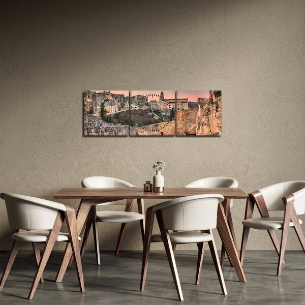 Obraz - Gravina in Puglia, Taliansko (s hodinami) (90x30 cm)