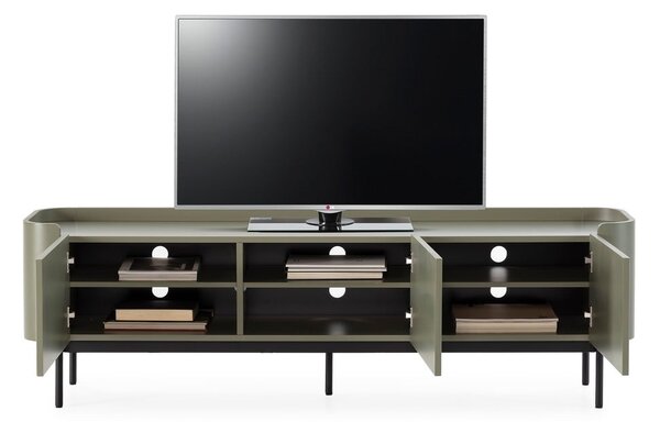 Zelený TV stolík 180x55x40 cm Willa – MOME
