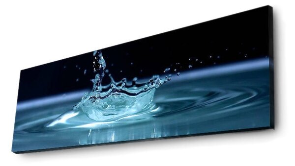 Wallity Obraz s LED osvetlením KVAPKA VODY 41 30 x 90 cm