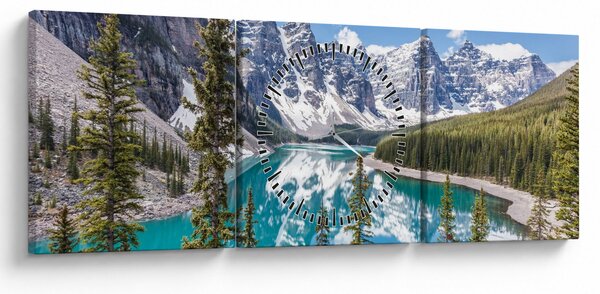 Obraz - Národný park Banff (s hodinami) (90x30 cm)