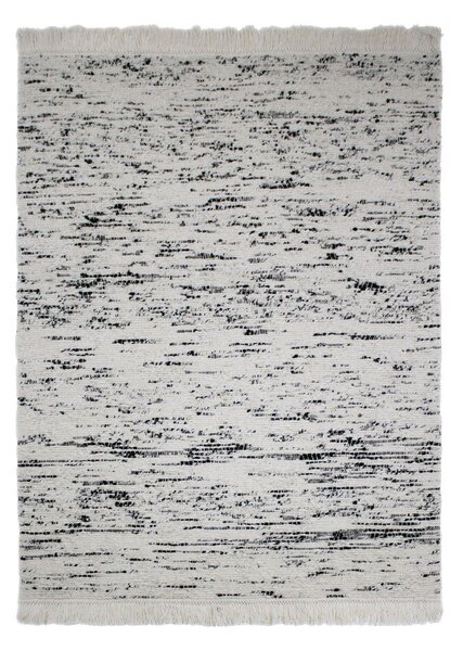 Sivý/slonovinový ručne tkaný vlnený koberec 140x200 cm Ellsa – Flair Rugs