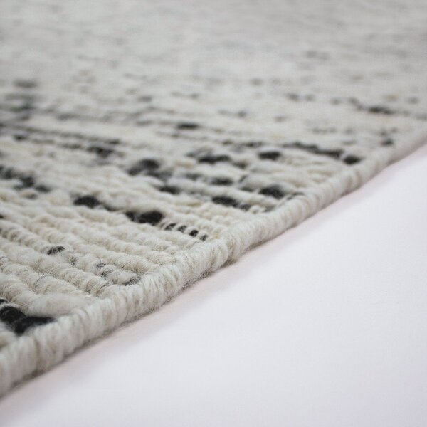 Sivý/slonovinový ručne tkaný vlnený koberec 140x200 cm Ellsa – Flair Rugs