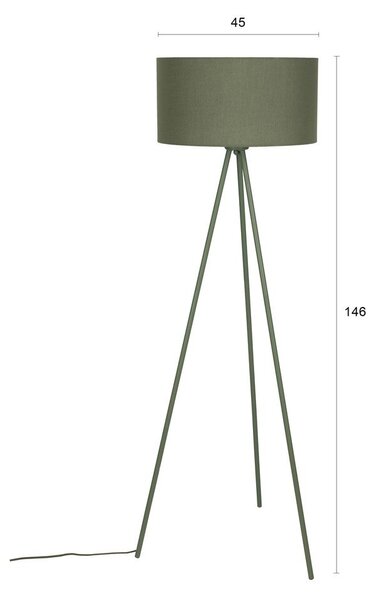 Zelená stojacia lampa (výška 146 cm) Susie – White Label