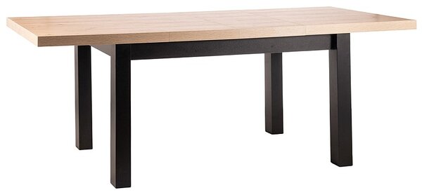 Signal PRESTO jedálenský stôl, dub artisan / ČIERNA 140(218)X80