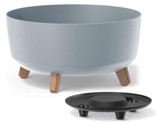 Plastový kvetináč na nožičkách DGRL400L 37,9 cm - svetlosivá