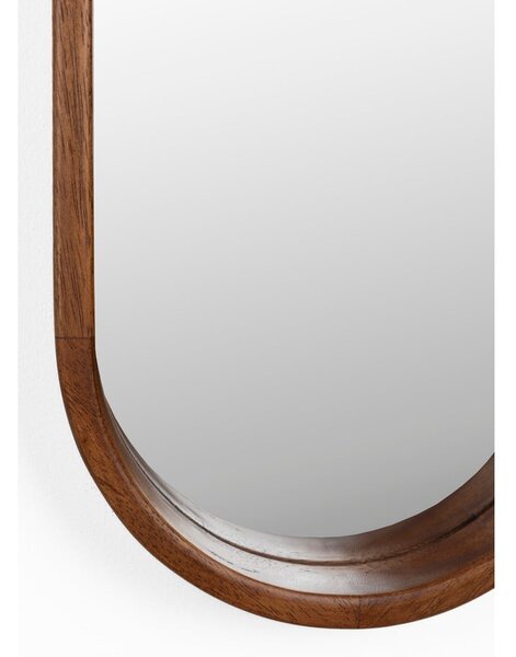 Nástenné zrkadlo s dreveným rámom 24x120 cm Nyko – White Label