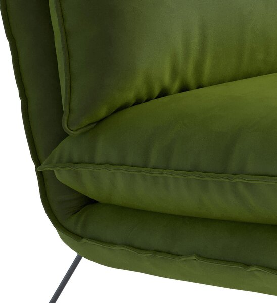 KRESLO 1 ks, textil, zelená Livetastic - Online Only obývacie izby, Online Only