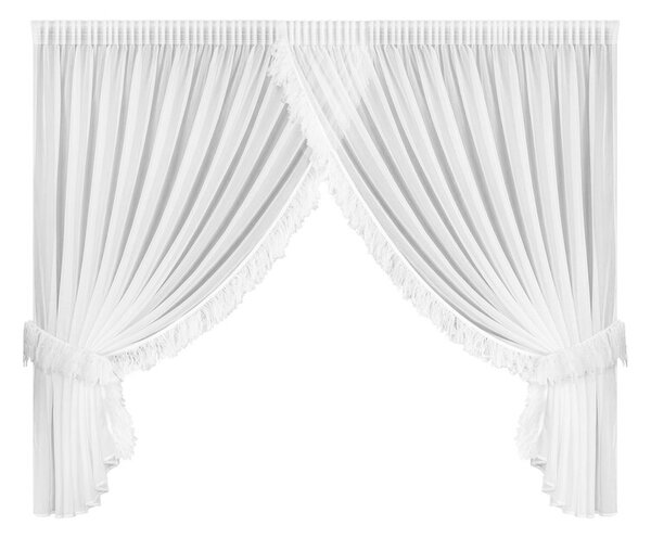 Dekorstudio Šifónová záclona ARABELLA s riasiacou páskou 400 x 180cm, biela