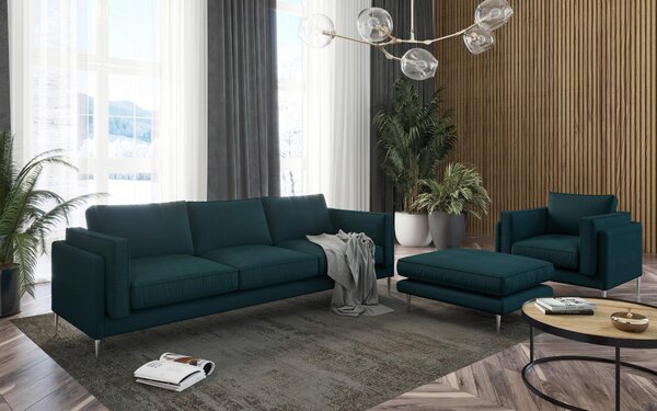 SEDACIA ZOSTAVA, textil, tmavozelená Livetastic - Online Only obývacie izby, Online Only