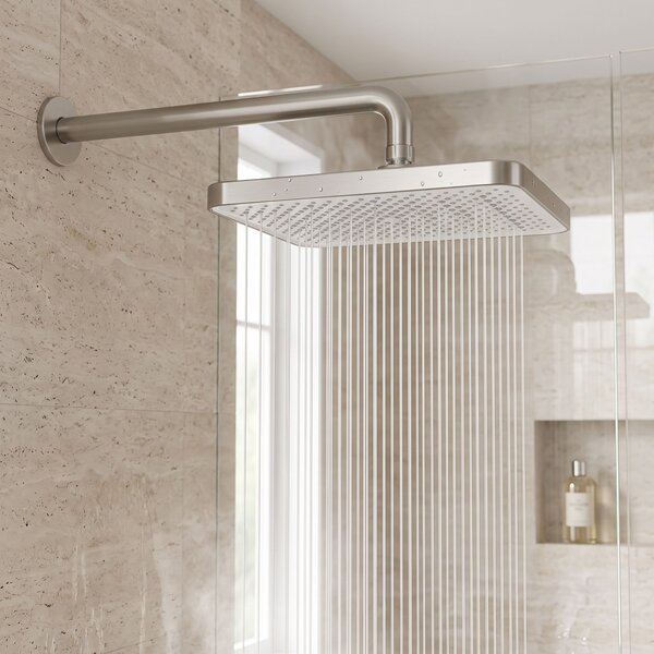 Obdĺžniková dažďová sprcha REA JS-032 Brushed Nickel