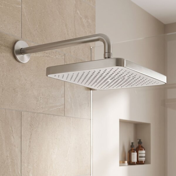 Obdĺžniková dažďová sprcha REA JS-032 Brushed Nickel