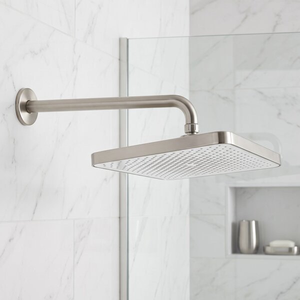 Obdĺžniková dažďová sprcha REA JS-032 Brushed Nickel