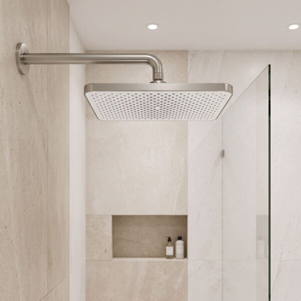 Obdĺžniková dažďová sprcha REA JS-032 Brushed Nickel