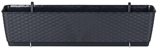 Plastový balkónový kvetináč DRL600PW 59 cm - antracit