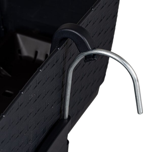 Plastový balkónový kvetináč DRL600PW 59 cm - antracit