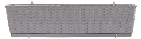 Plastový balkónový kvetináč DRL600PW 59 cm - mocca