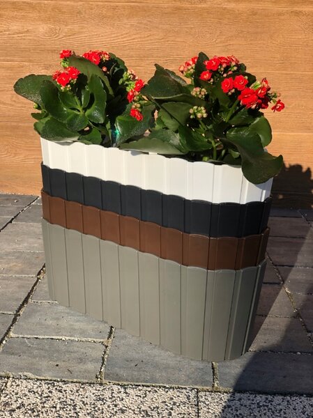 Plastový balkónový kvetináč DDECZ400 38,3 cm - hnedá