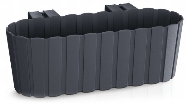 Plastový balkónový kvetináč DDECZ400 38,3 cm - antracit