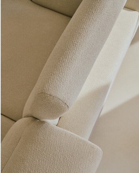 Béžová ženilková polohovacia pohovka 214 cm Aurum – Kave Home